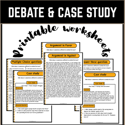 Elder abuse: Is awareness sufficient to combat the issue? | Debate Case Study Worksheet