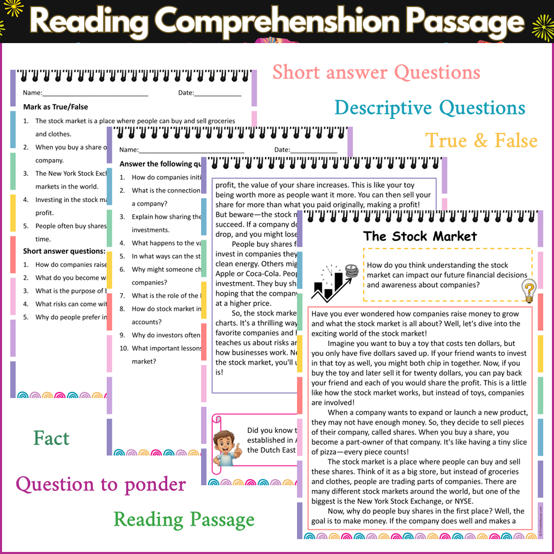 The Stock Market | Reading Comprehension Passage and Questions