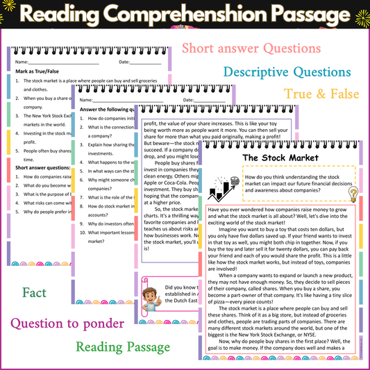 The Stock Market | Reading Comprehension Passage and Questions