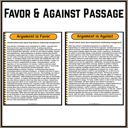 Should schools teach about long-distance relationship management? | Debate Case Study Worksheet