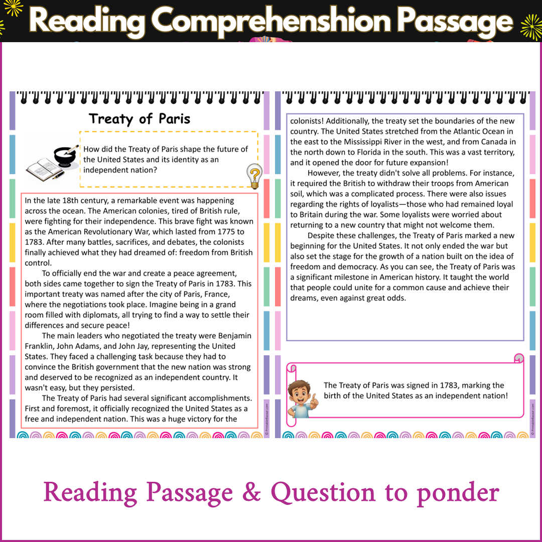 Treaty of Paris | Reading Comprehension Passage and Questions