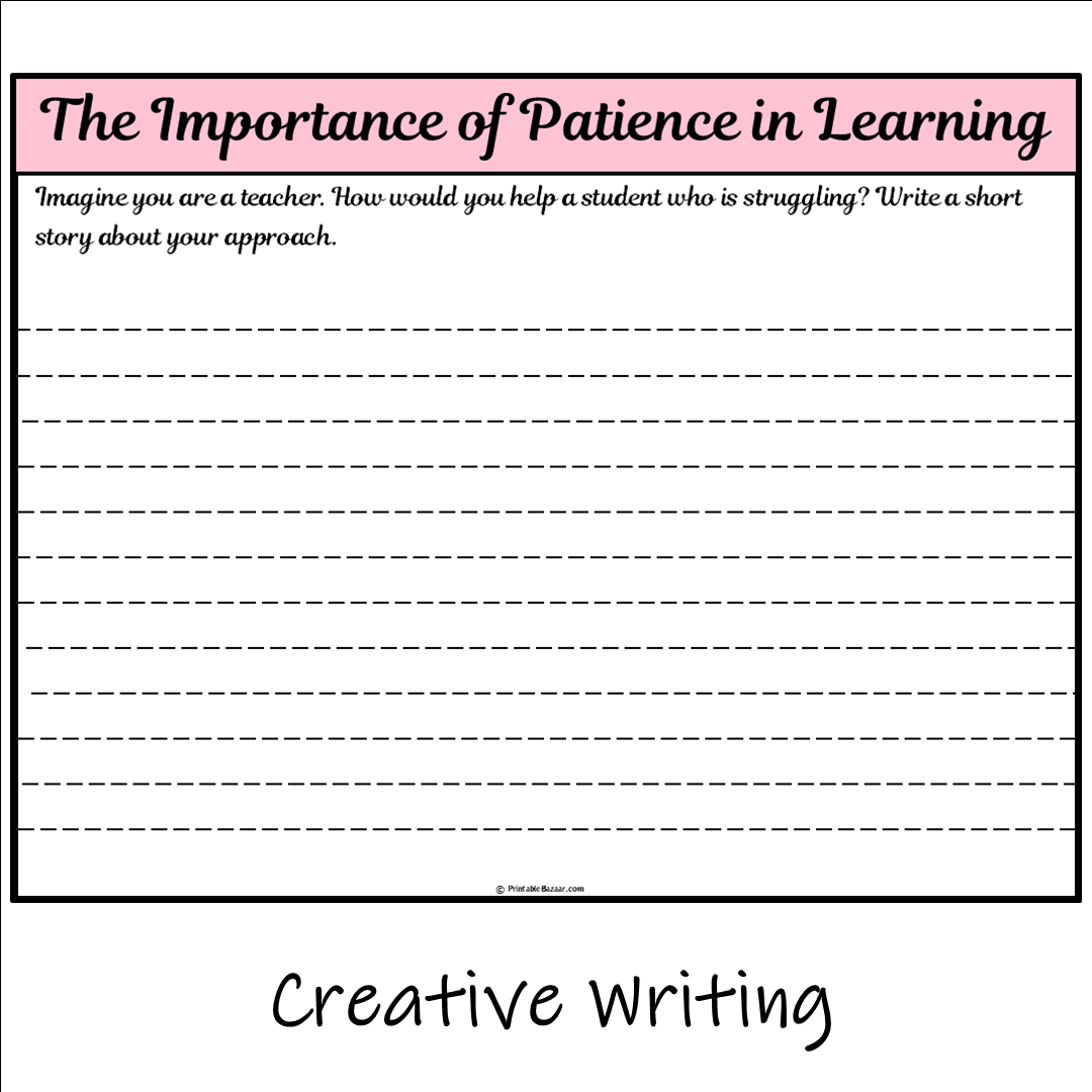 The Importance of Patience in Learning | Main Idea and Supporting Details Reading Passage and Questions