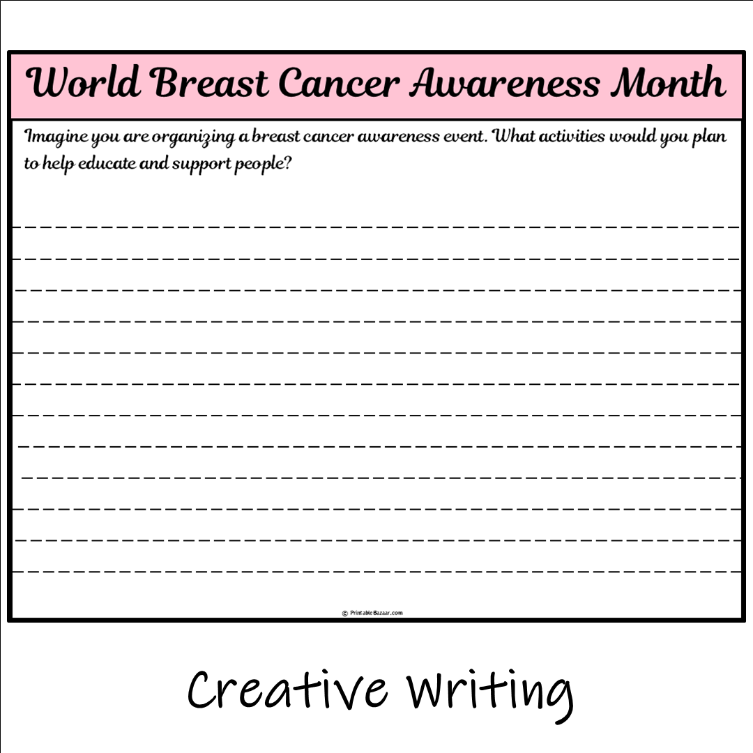 World Breast Cancer Awareness Month | Main Idea and Supporting Details Reading Passage and Questions