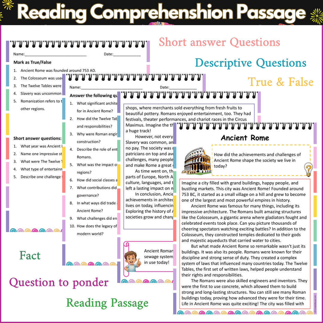 Ancient Rome | Reading Comprehension Passage and Questions