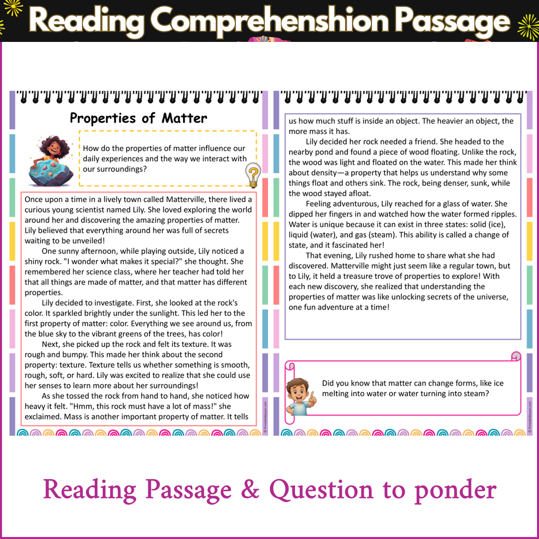 Properties of Matter | Reading Comprehension Passage and Questions