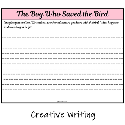 The Boy Who Saved the Bird | Main Idea and Supporting Details Reading Passage and Questions