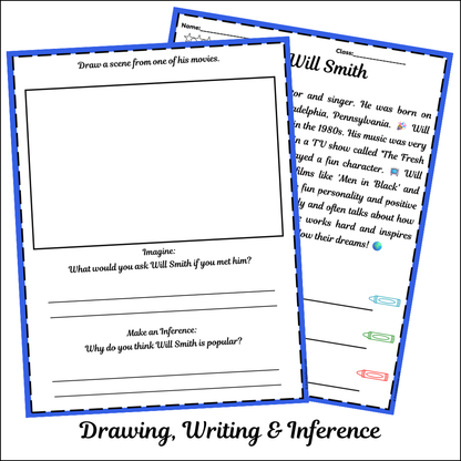 Will Smith | Short Reading Comprehension Creative Worksheet