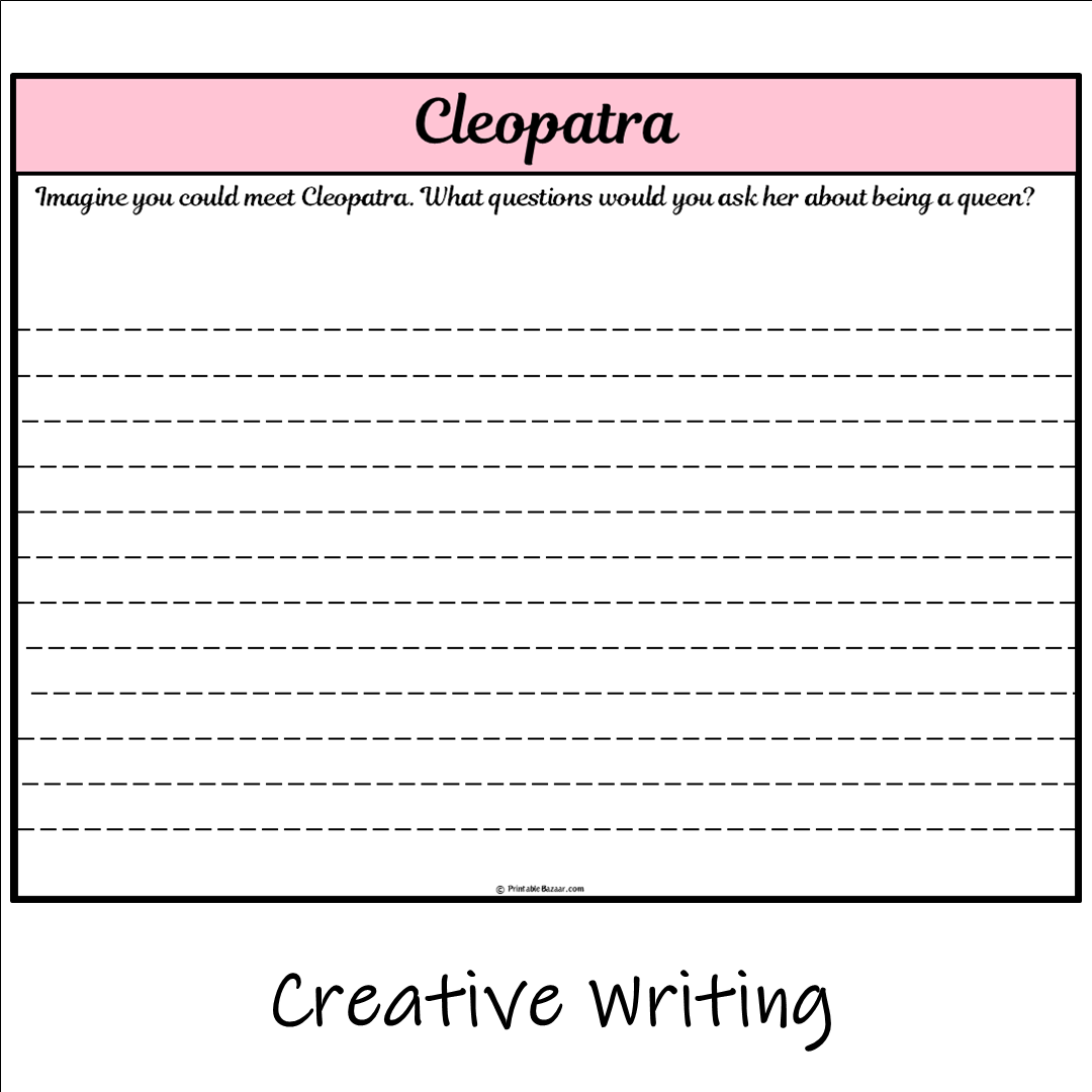 Cleopatra | Main Idea and Supporting Details Reading Passage and Questions