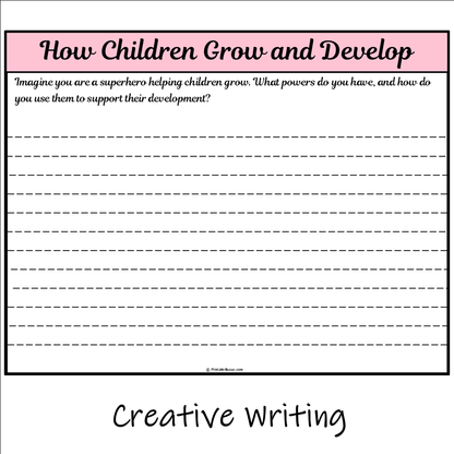 How Children Grow and Develop | Main Idea and Supporting Details Reading Passage and Questions