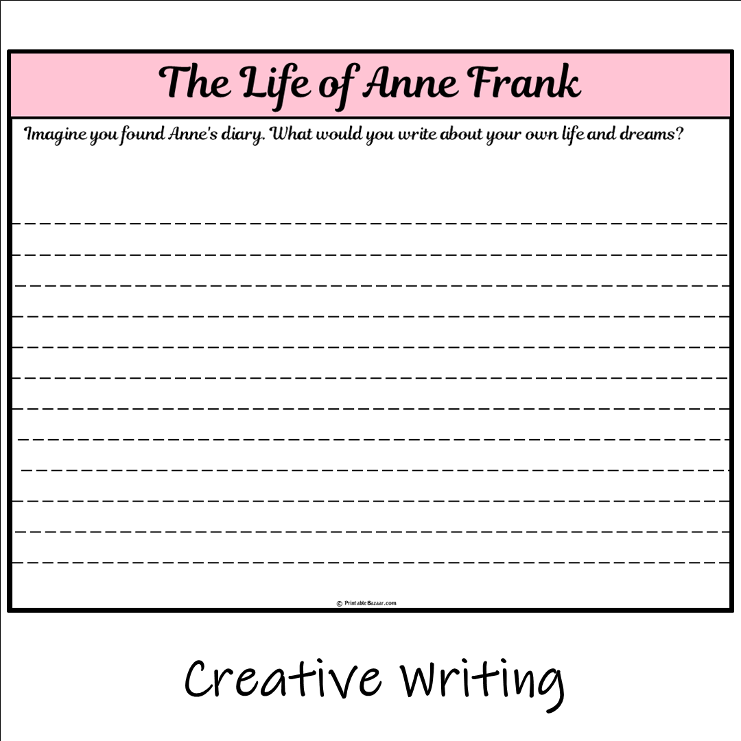 The Life of Anne Frank | Main Idea and Supporting Details Reading Passage and Questions