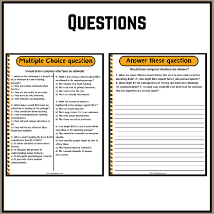 Should brain-computer interfaces be allowed? | Debate Case Study Worksheet