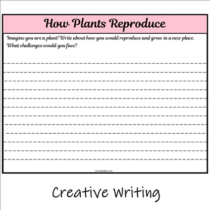 How Plants Reproduce | Main Idea and Supporting Details Reading Passage and Questions