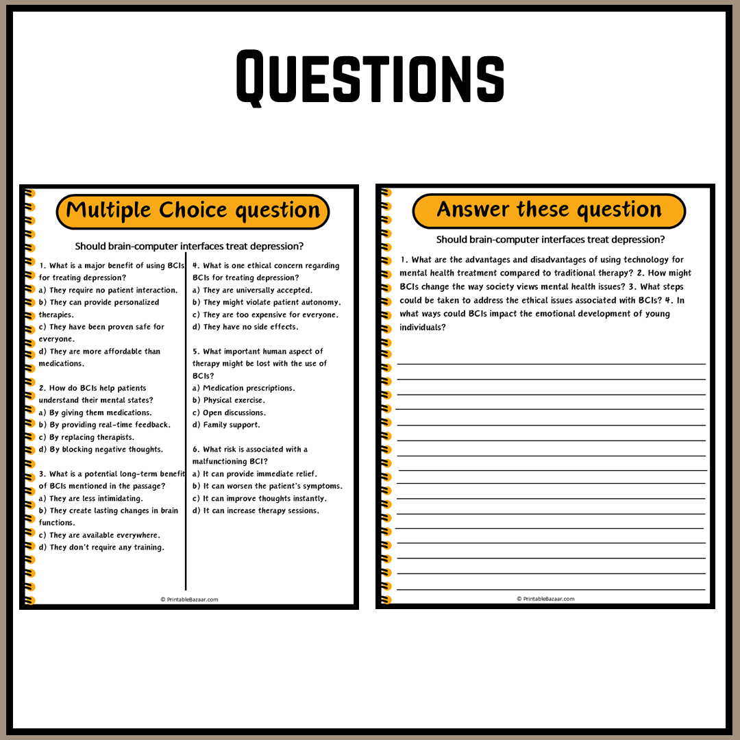 Should brain-computer interfaces treat depression? | Debate Case Study Worksheet