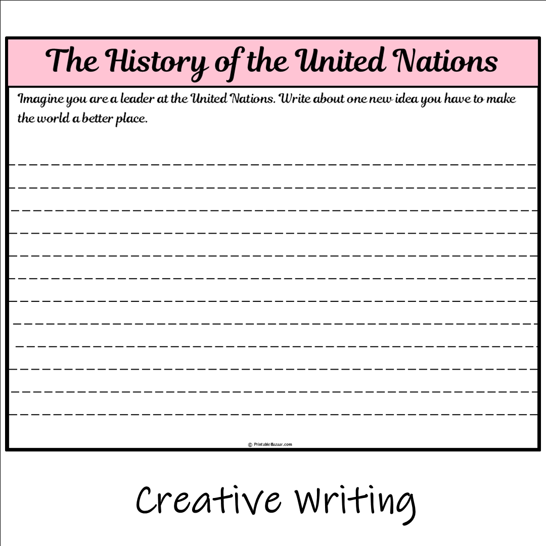 The History of the United Nations | Main Idea and Supporting Details Reading Passage and Questions