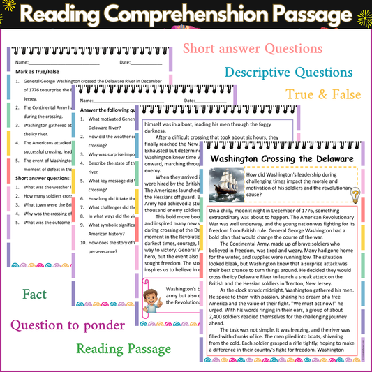 Washington Crossing the Delaware | Reading Comprehension Passage and Questions