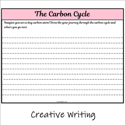 The Carbon Cycle | Main Idea and Supporting Details Reading Passage and Questions