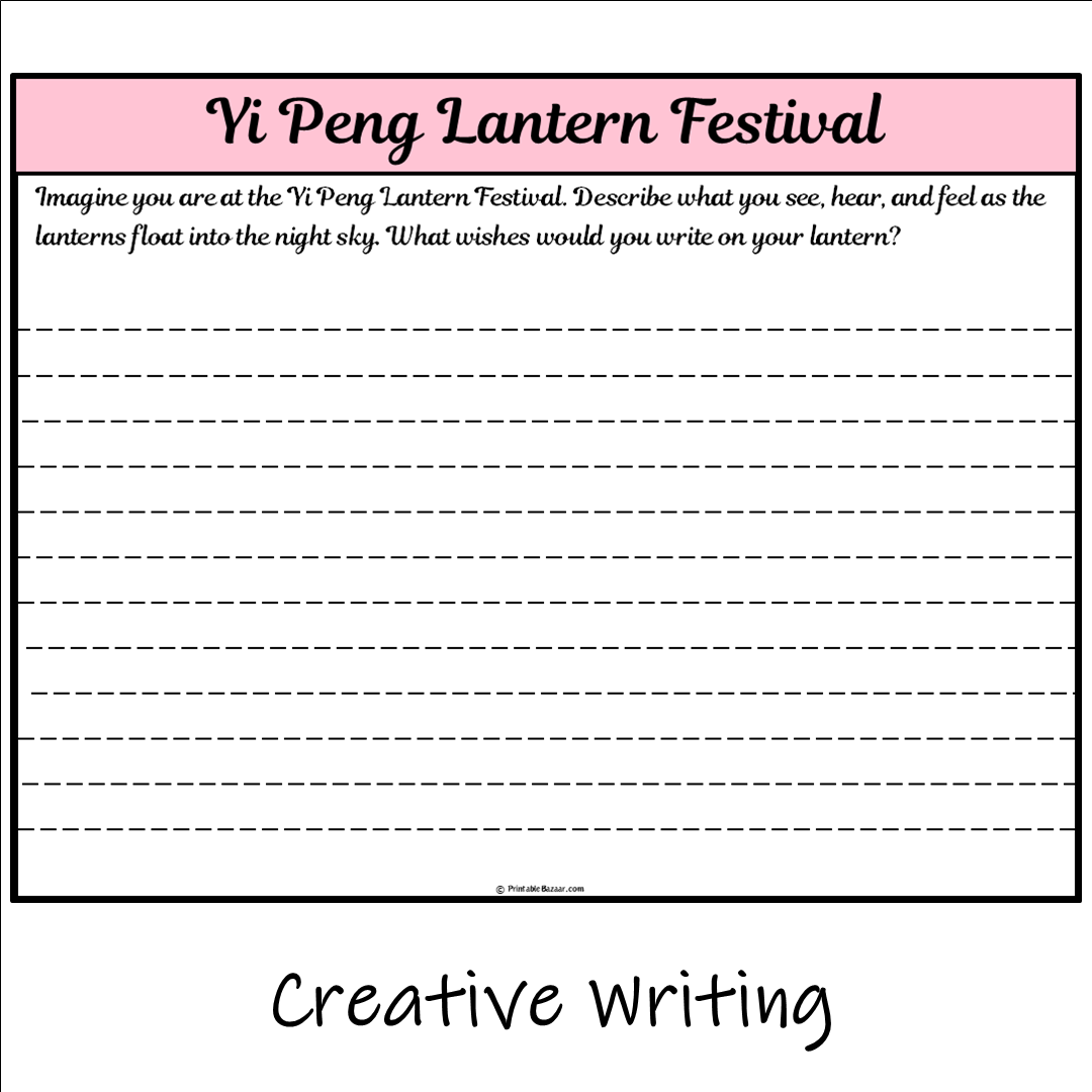 Yi Peng Lantern Festival | Main Idea and Supporting Details Reading Passage and Questions