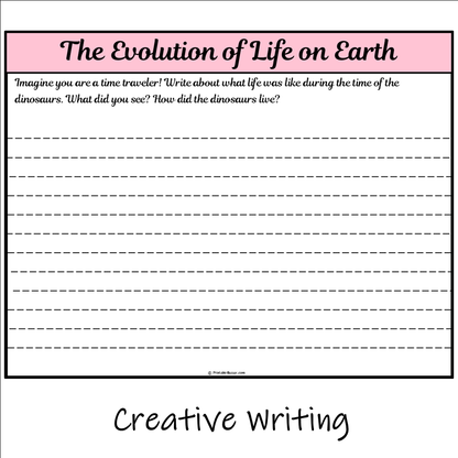 The Evolution of Life on Earth | Main Idea and Supporting Details Reading Passage and Questions