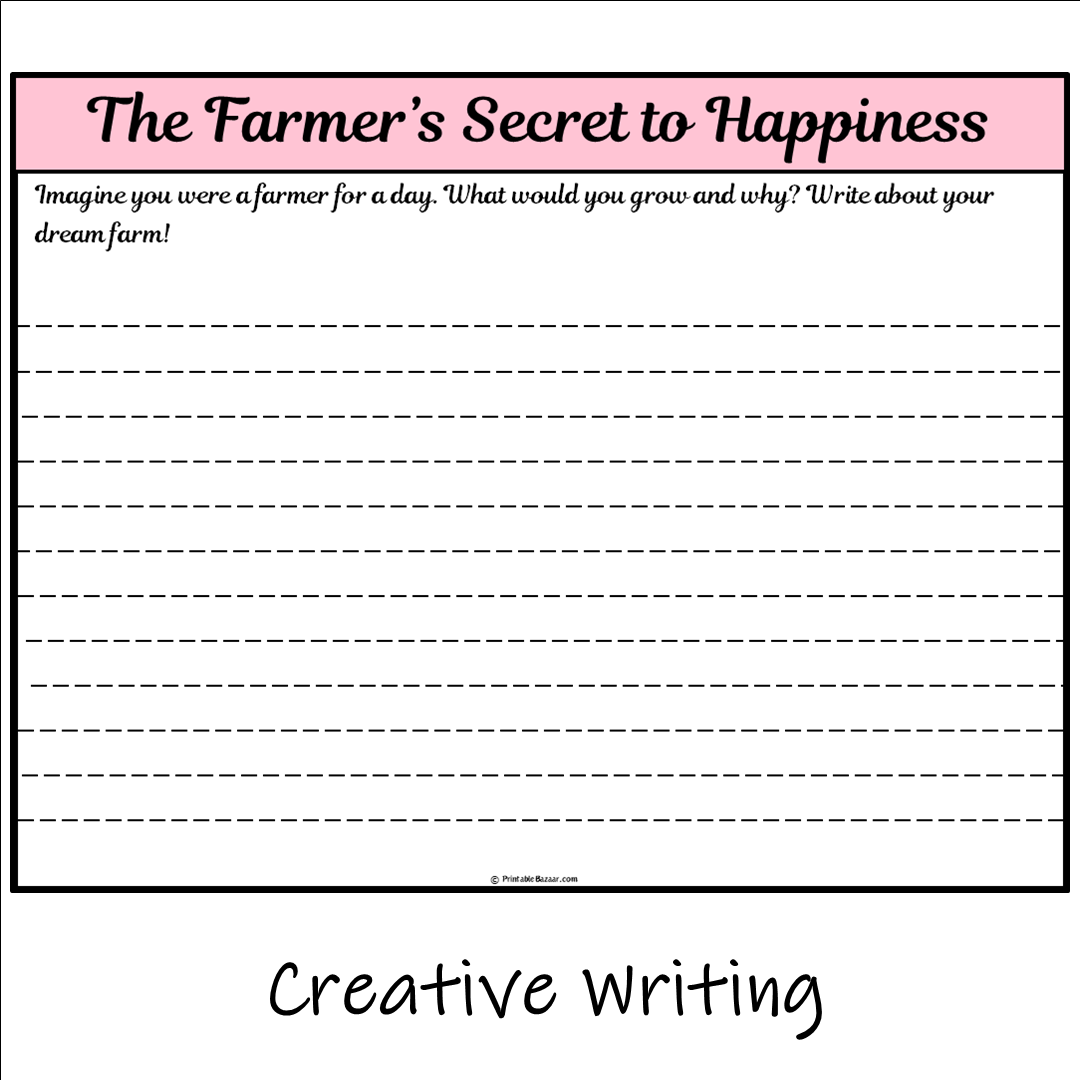 The Farmer’s Secret to Happiness | Main Idea and Supporting Details Reading Passage and Questions