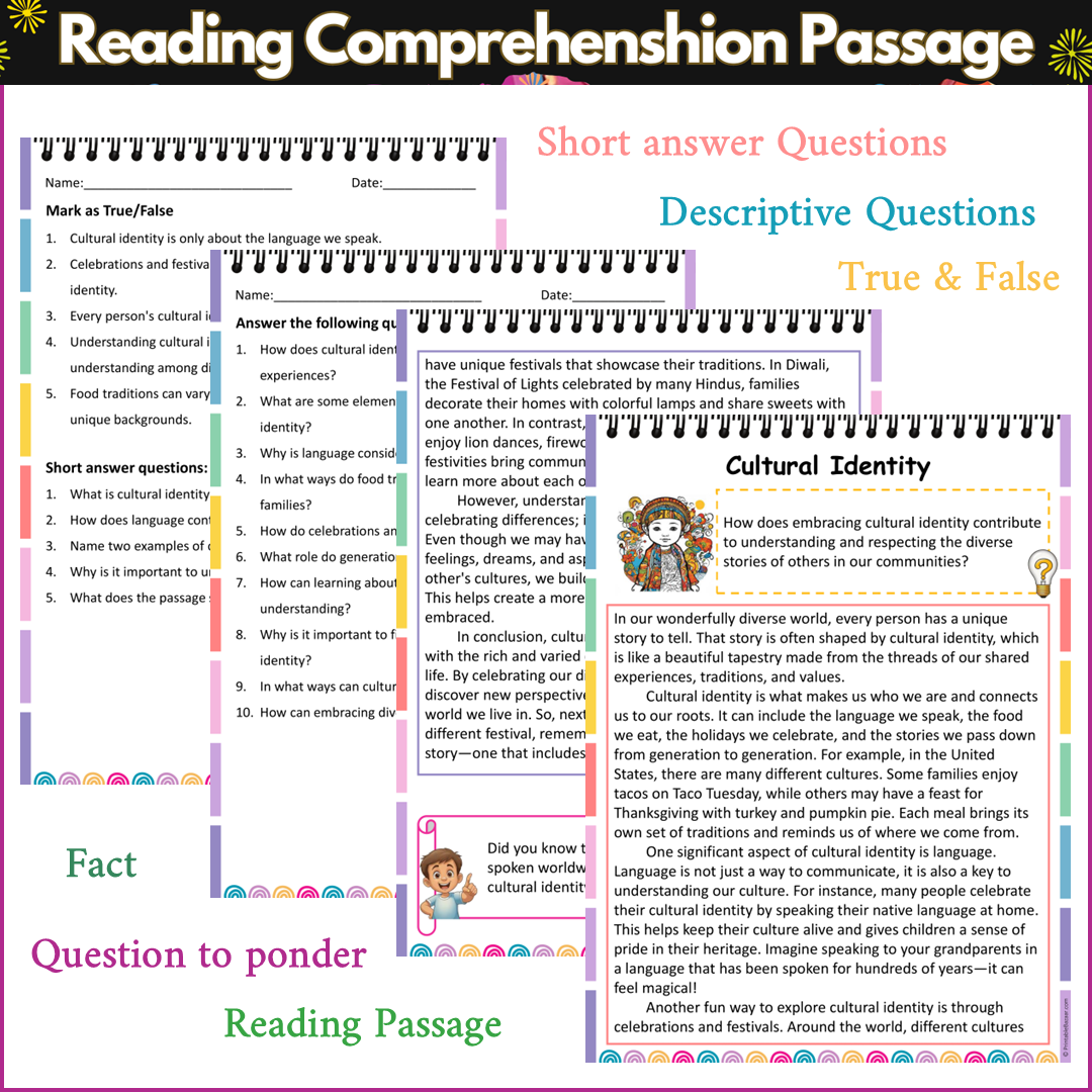 Cultural Identity | Reading Comprehension Passage and Questions
