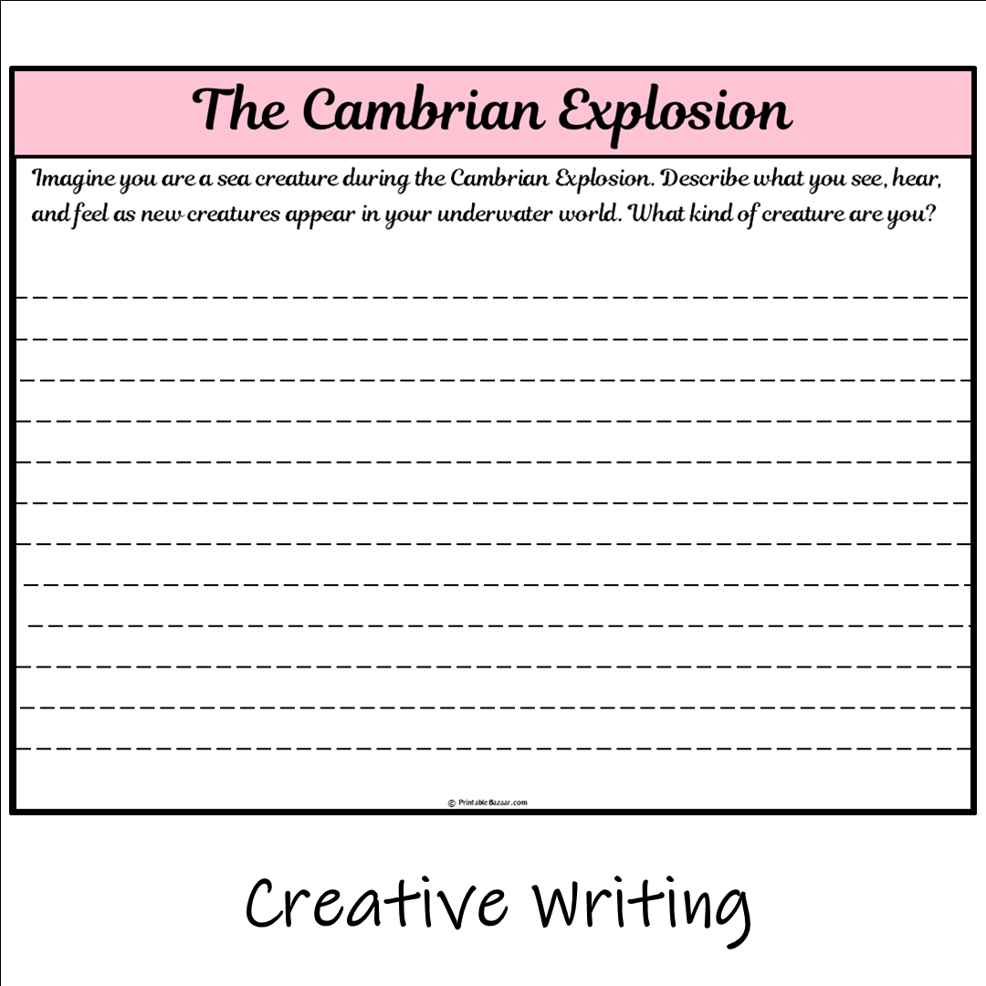 The Cambrian Explosion | Main Idea and Supporting Details Reading Passage and Questions