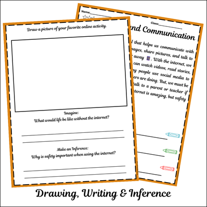 Internet and Communication | Short Reading Comprehension Creative Worksheet