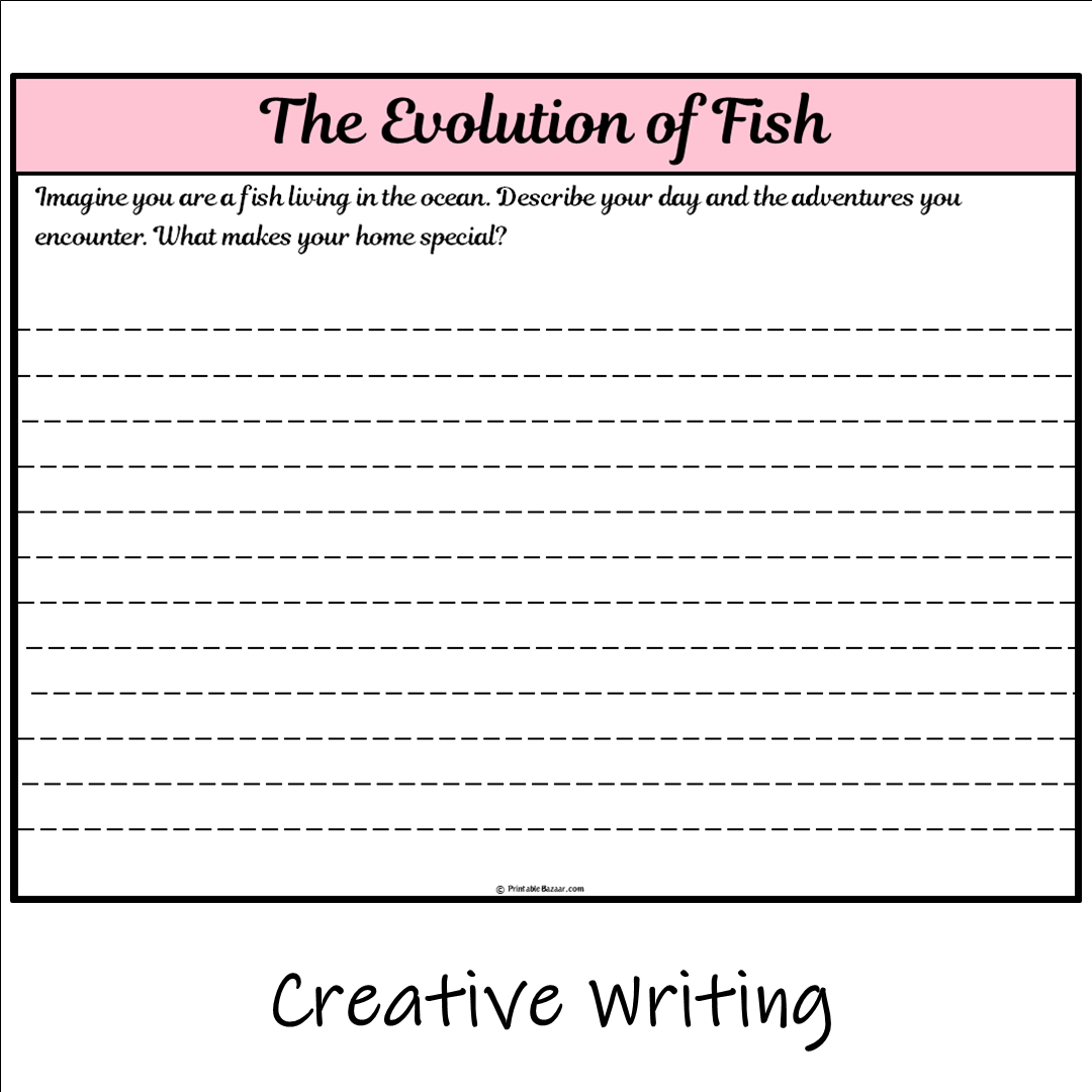 The Evolution of Fish | Main Idea and Supporting Details Reading Passage and Questions