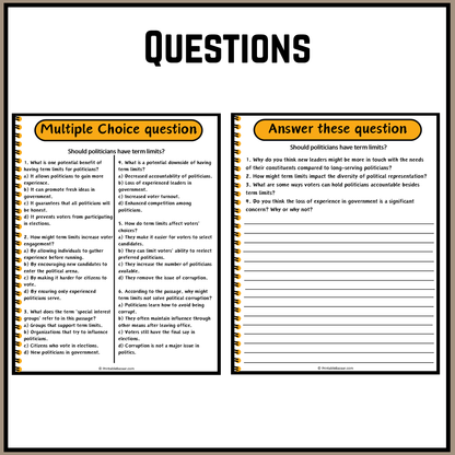 Should politicians have term limits? | Debate Case Study Worksheet