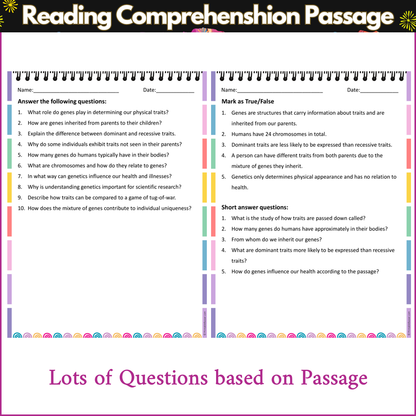 Basic Principles of Genetics | Reading Comprehension Passage and Questions