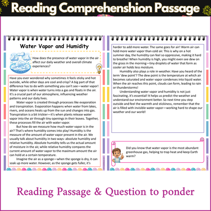 Water Vapor and Humidity | Reading Comprehension Passage and Questions