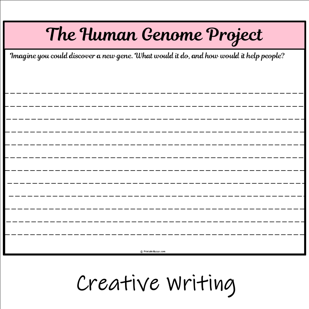 The Human Genome Project | Main Idea and Supporting Details Reading Passage and Questions