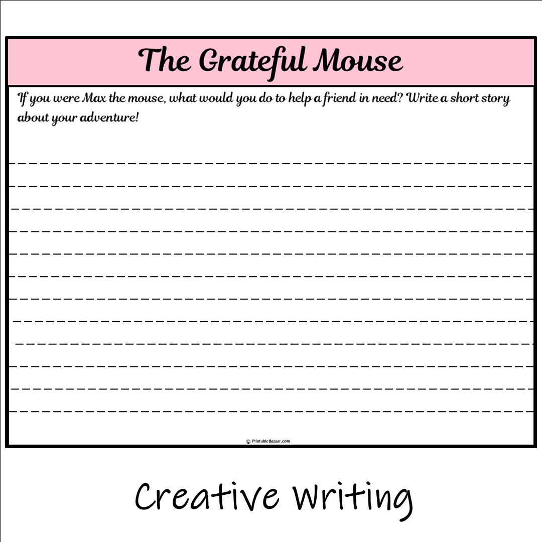 The Grateful Mouse | Main Idea and Supporting Details Reading Passage and Questions