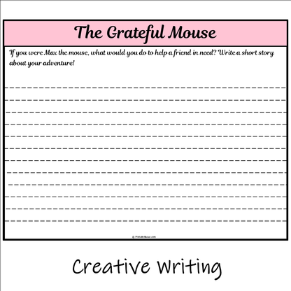 The Grateful Mouse | Main Idea and Supporting Details Reading Passage and Questions