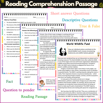 World Wildlife Fund | Reading Comprehension Passage and Questions