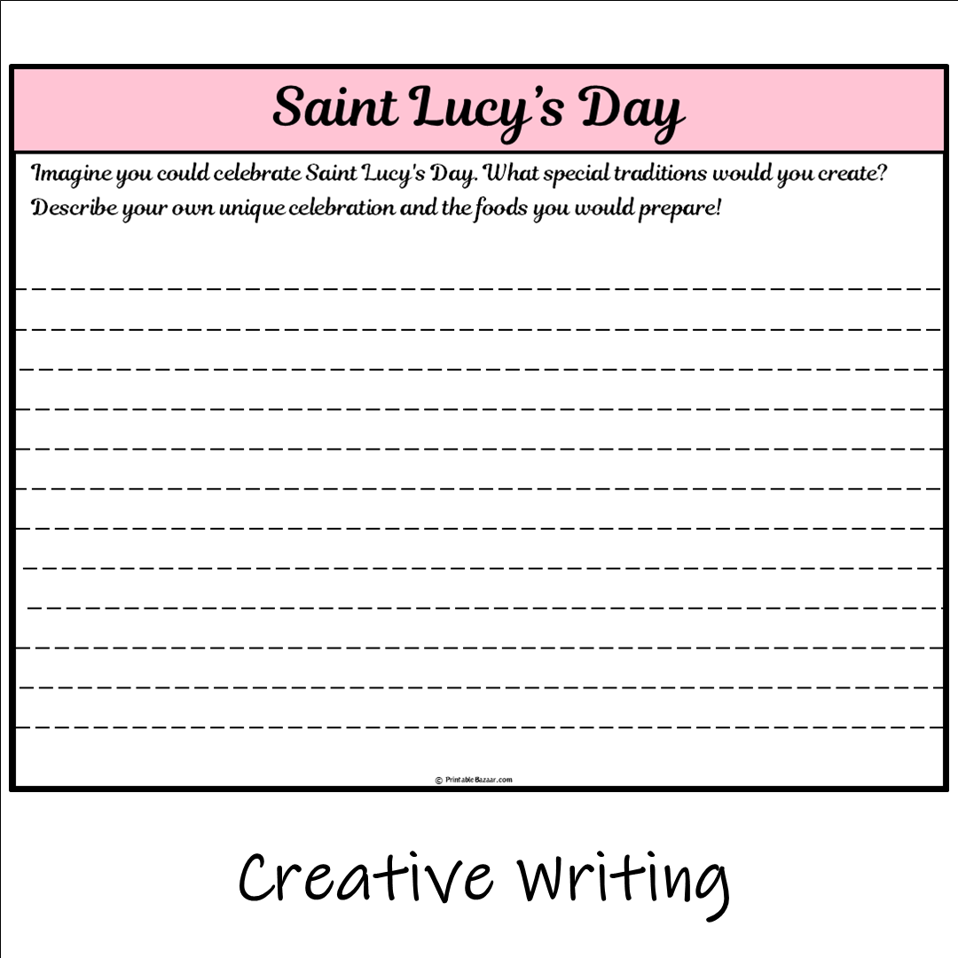 Saint Lucy’s Day | Main Idea and Supporting Details Reading Passage and Questions