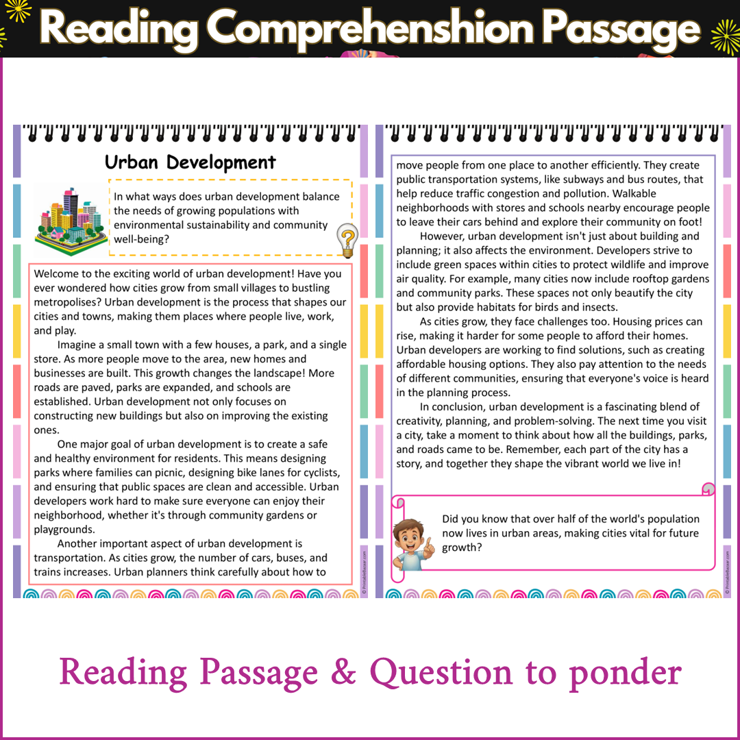 Urban Development | Reading Comprehension Passage and Questions