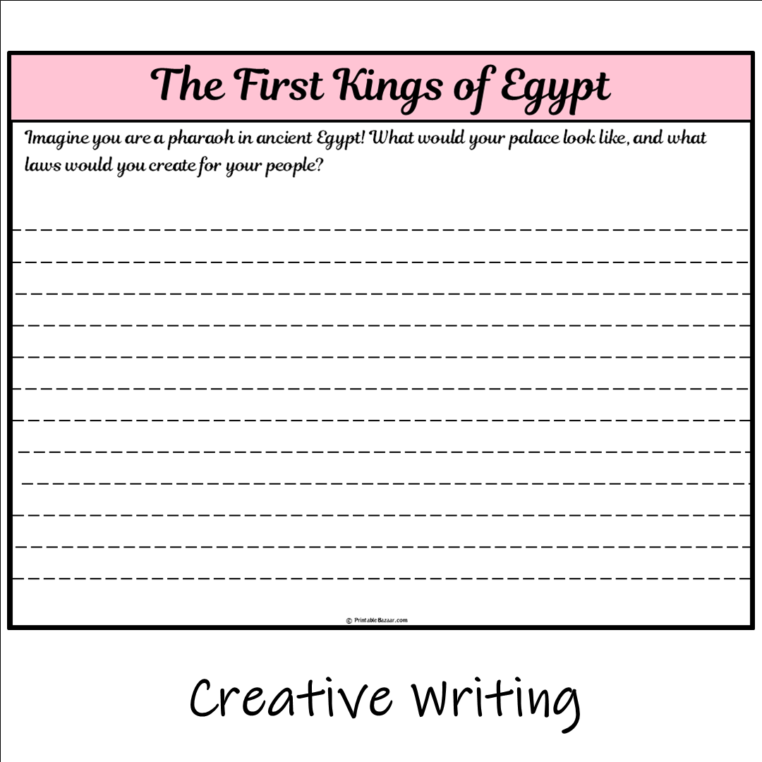 The First Kings of Egypt | Main Idea and Supporting Details Reading Passage and Questions