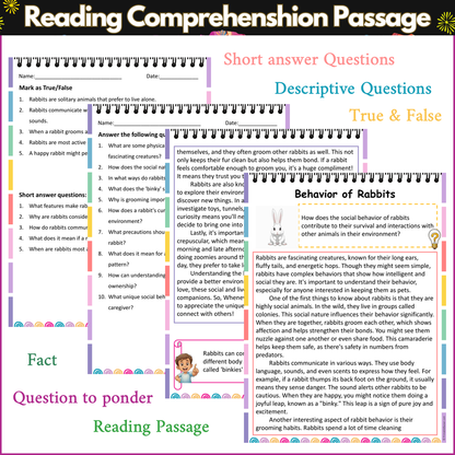 Behavior of Rabbits | Reading Comprehension Passage and Questions