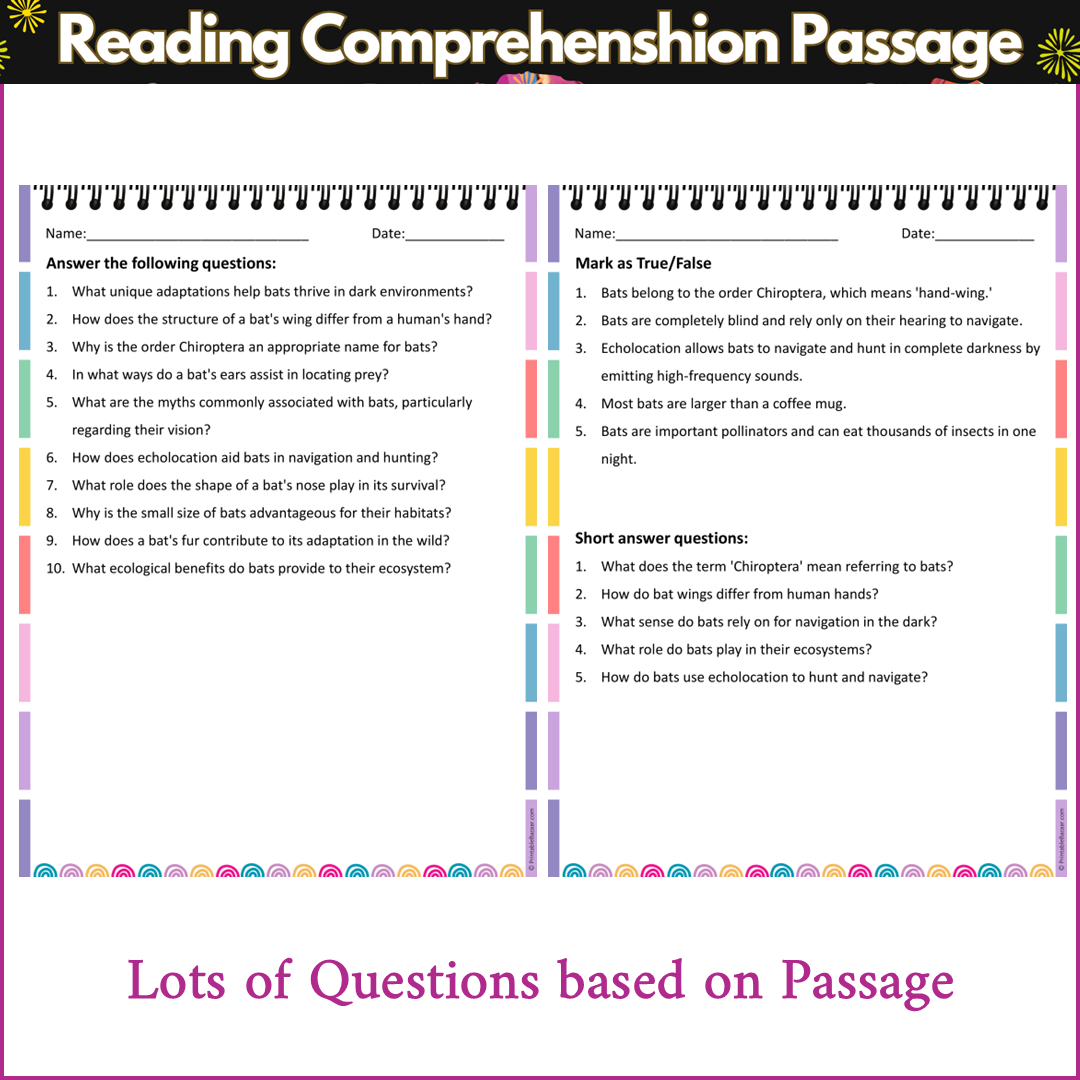 Anatomy of a Bat | Reading Comprehension Passage and Questions