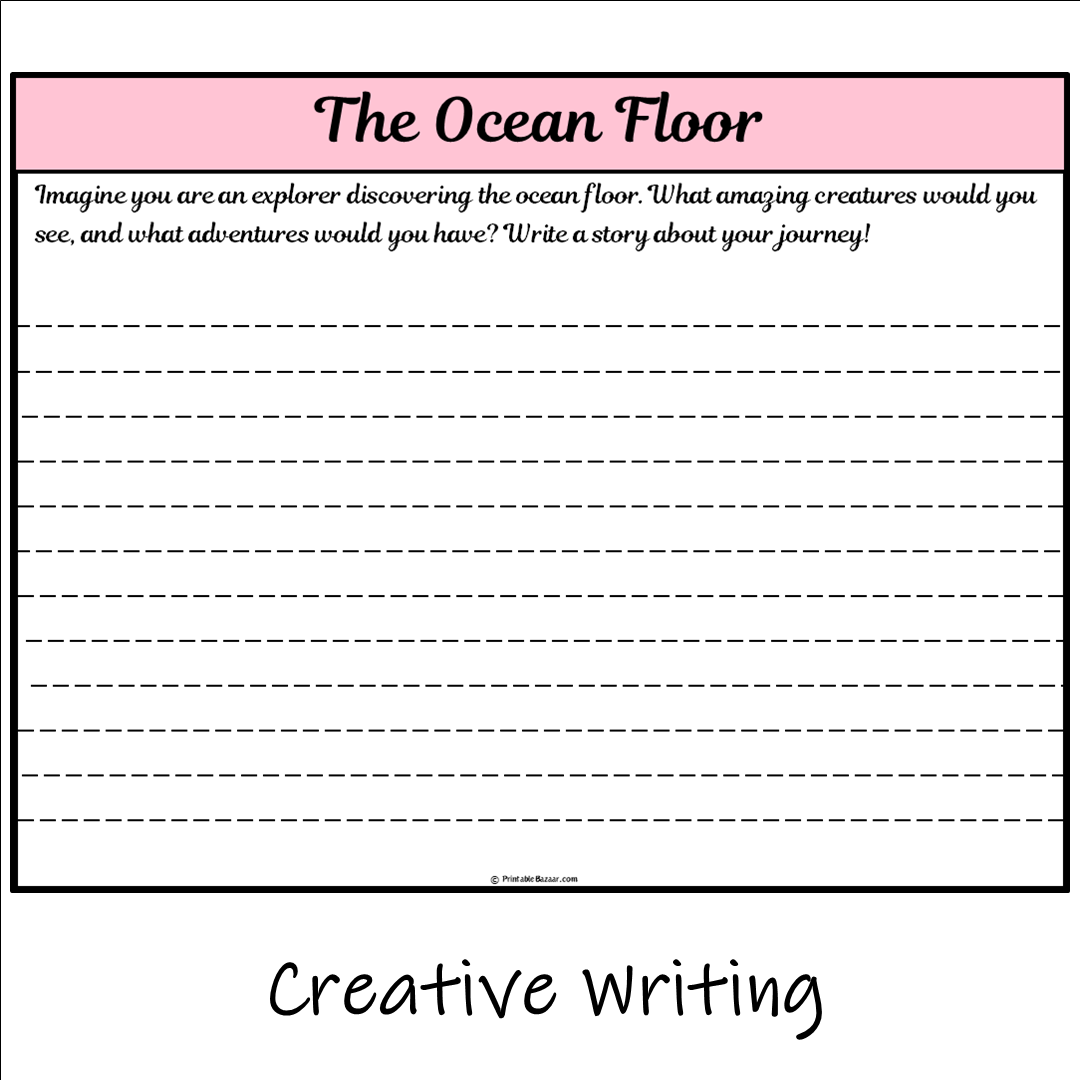 The Ocean Floor | Main Idea and Supporting Details Reading Passage and Questions