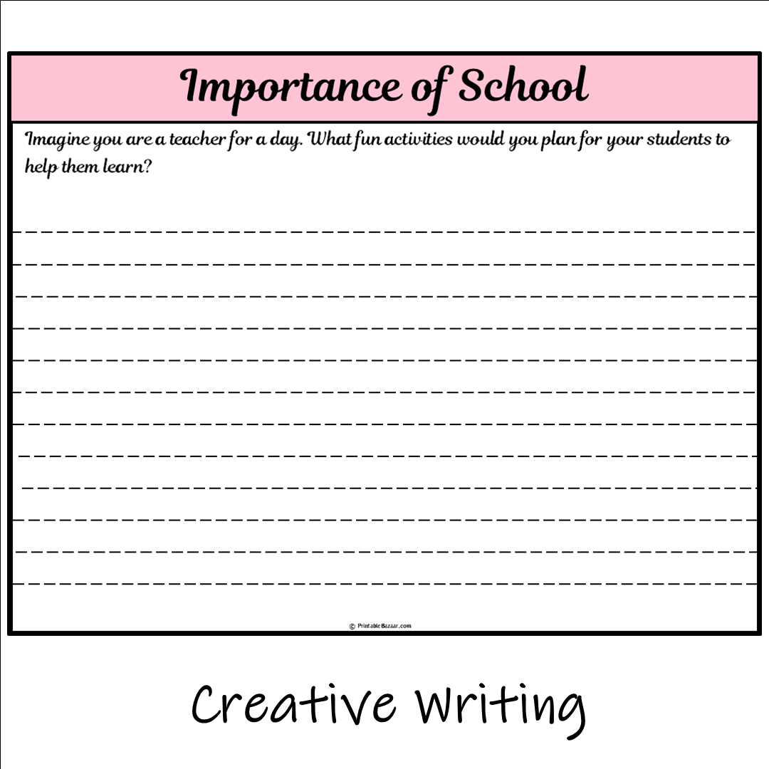 Importance of School | Main Idea and Supporting Details Reading Passage and Questions