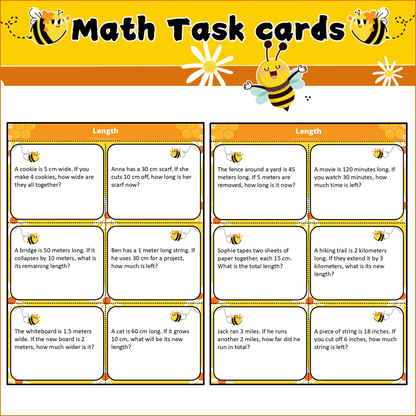 Length | Math Task Cards