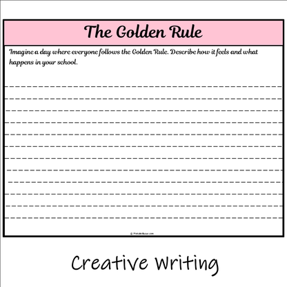 The Golden Rule | Main Idea and Supporting Details Reading Passage and Questions