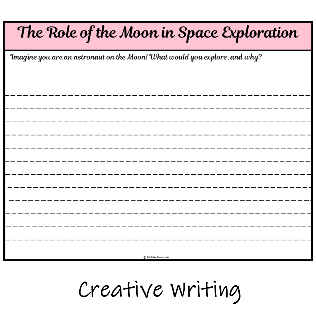 The Role of the Moon in Space Exploration | Main Idea and Supporting Details Reading Passage and Questions