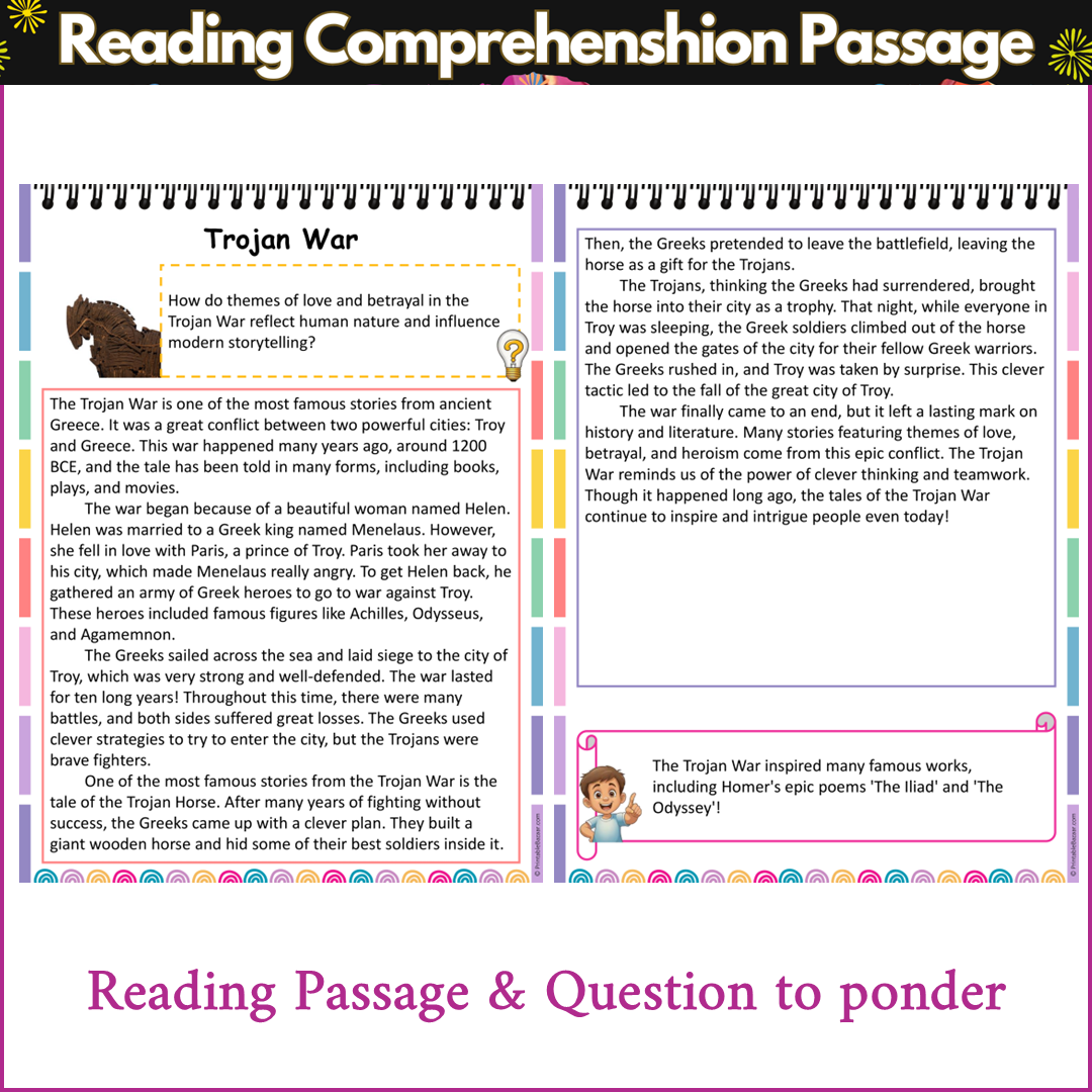 Trojan War | Reading Comprehension Passage and Questions