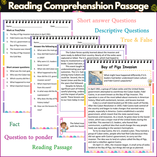 Bay of Pigs Invasion | Reading Comprehension Passage and Questions