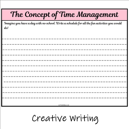 The Concept of Time Management | Main Idea and Supporting Details Reading Passage and Questions