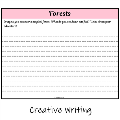 Forests | Main Idea and Supporting Details Reading Passage and Questions