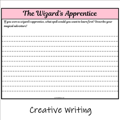 The Wizard’s Apprentice | Main Idea and Supporting Details Reading Passage and Questions