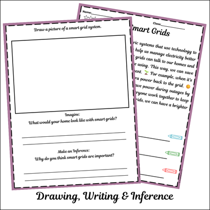 Smart Grids | Short Reading Comprehension Creative Worksheet